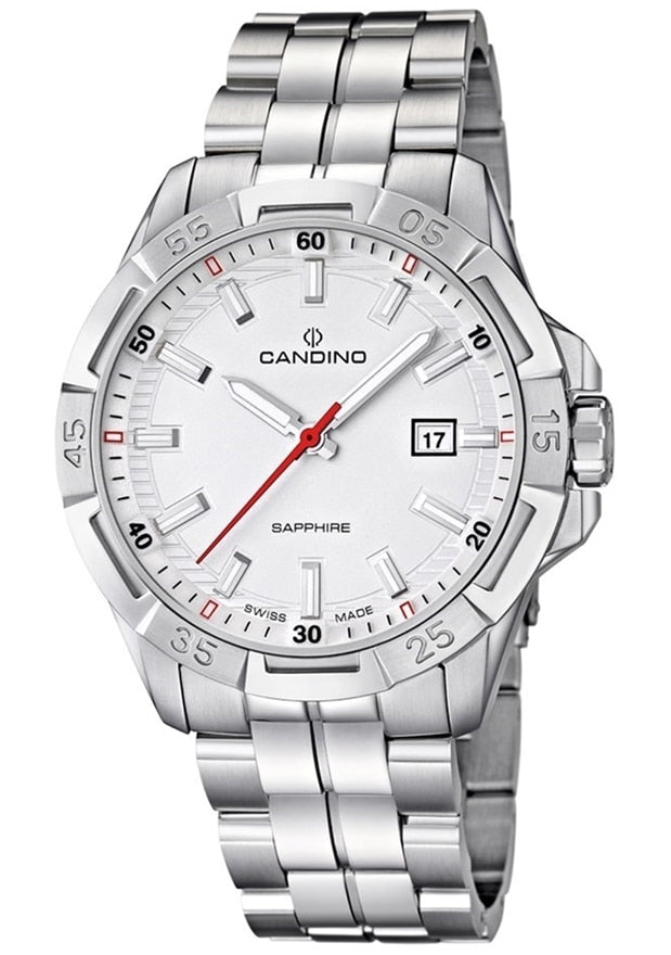 Candino Swiss Quartz Dial Color Silver Mens Watch, Candino Quartz Watch