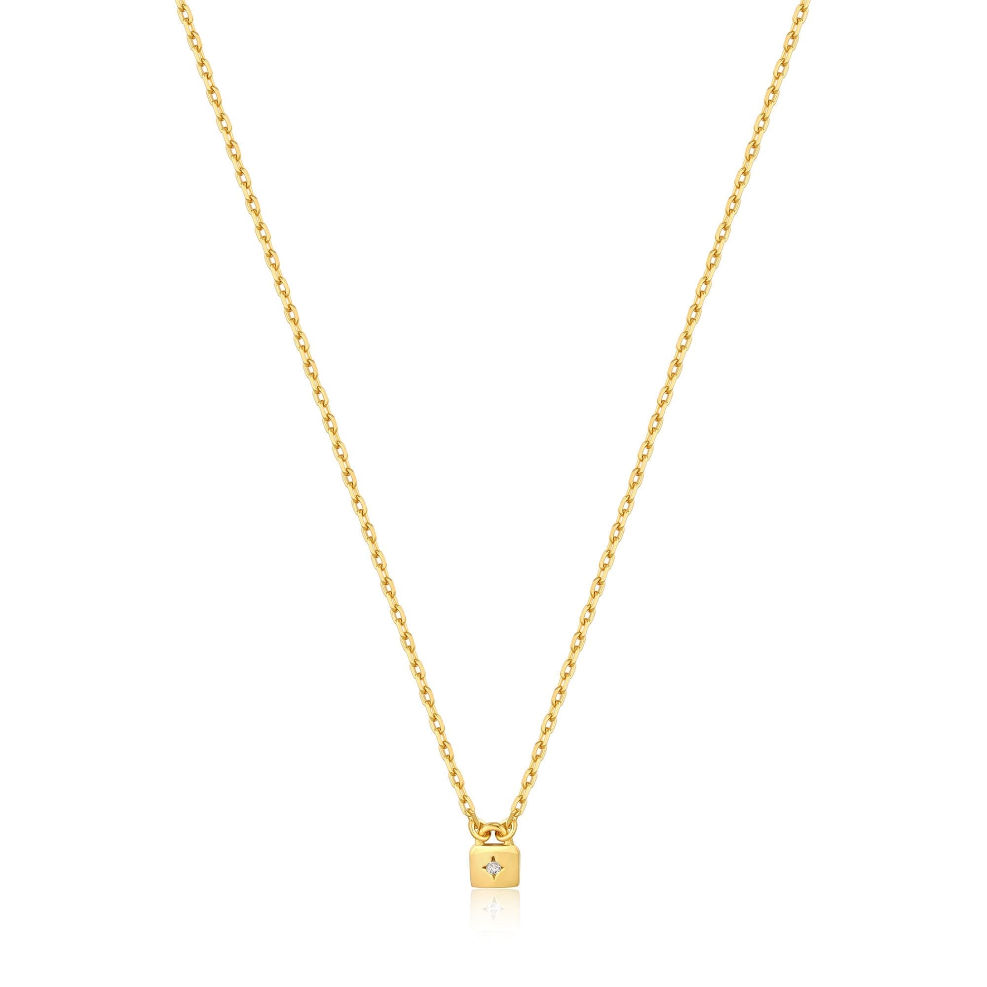 Ania Haie Gold Padlock Necklace
