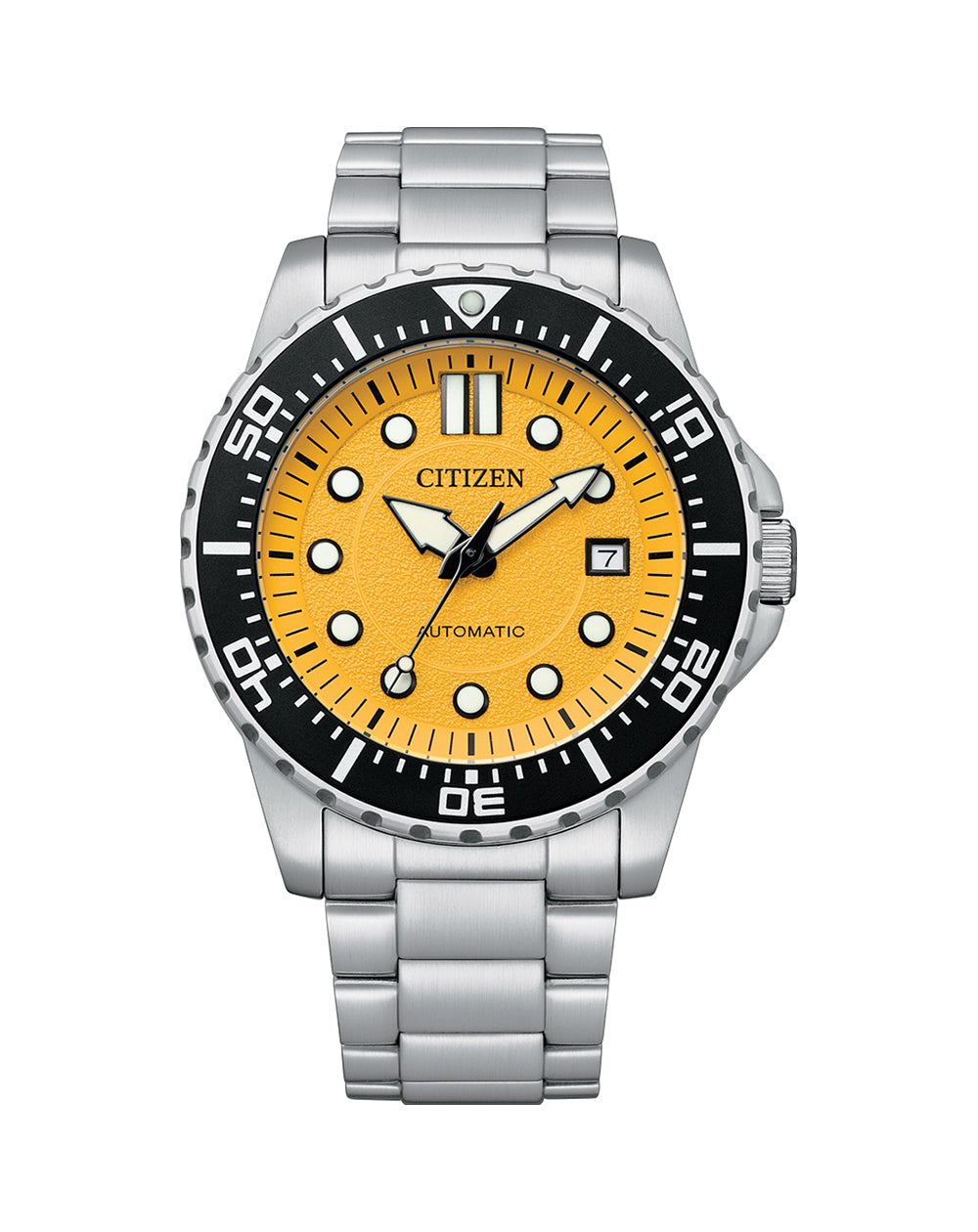Citizen Automatic Canary Yellow Mens Watch NJ0170-83Z