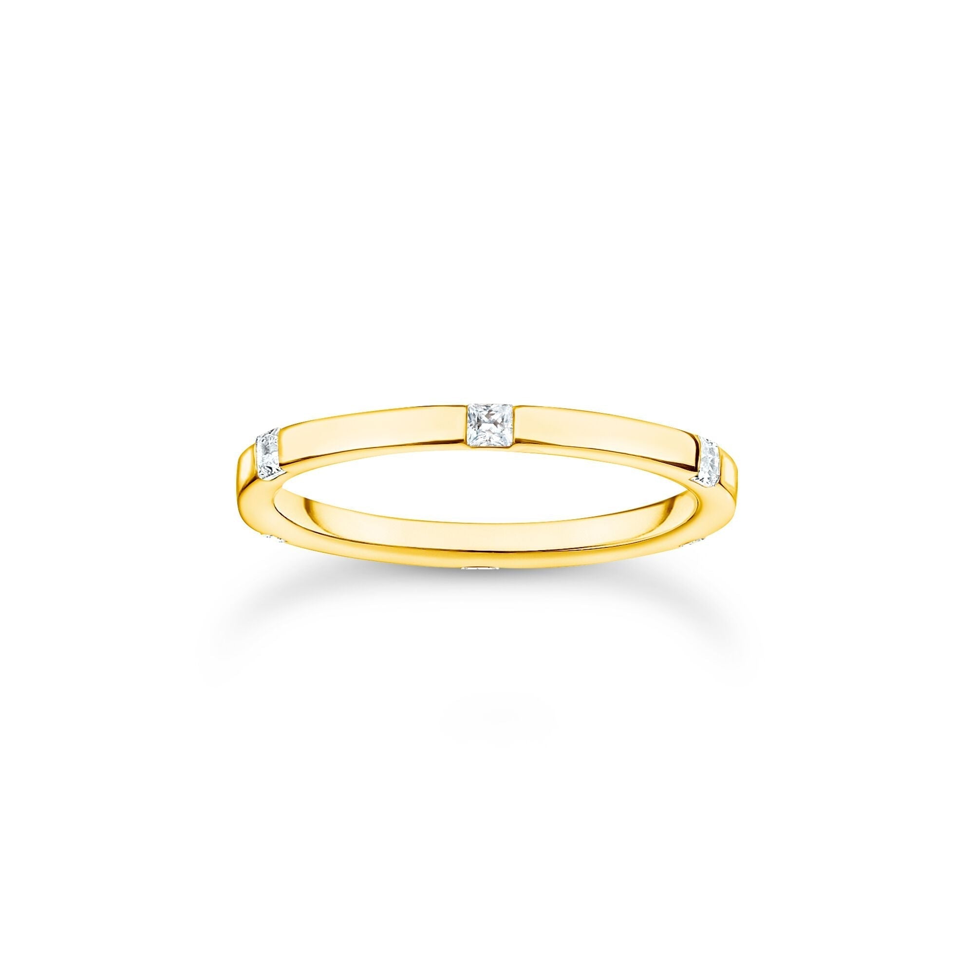 Thomas Sabo Ring with white stones gold