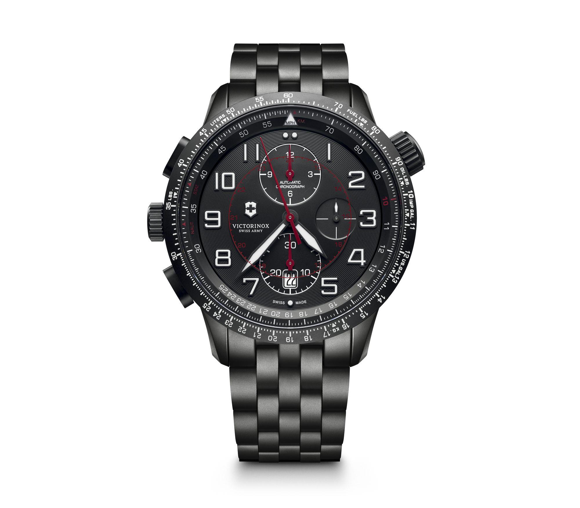 Victorinox Airboss Mach 9 Black Edition Mens Watch 241742