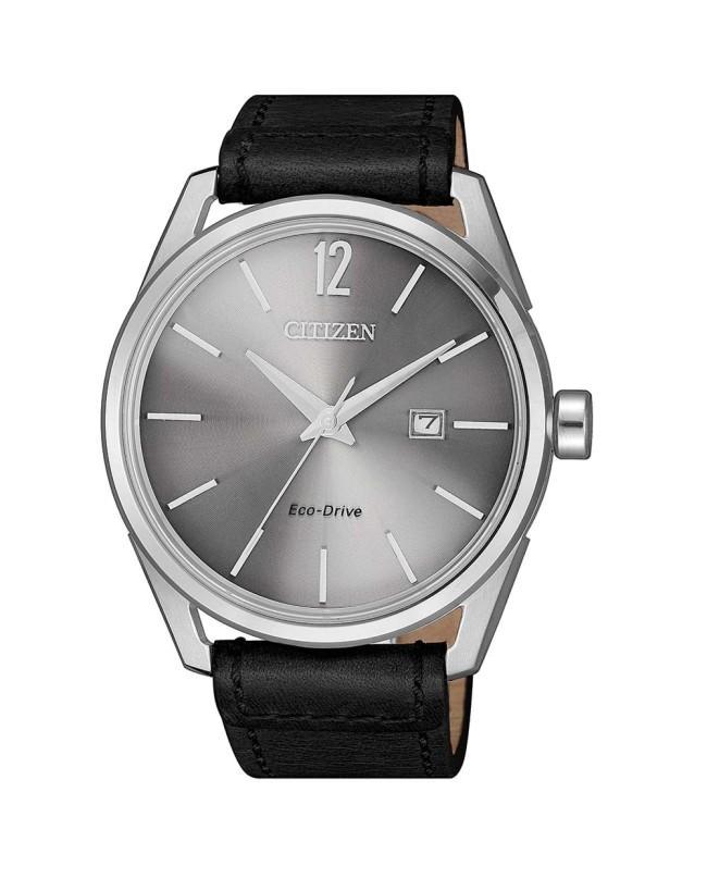 Citizen Dress Collection Black Leather Watch BM7411-16A
