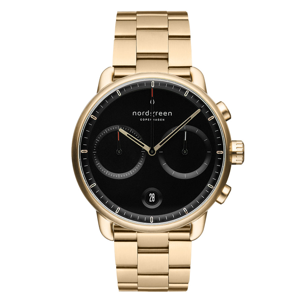 Nordgreen Pioneer 42mm Gold Watch display picture 1