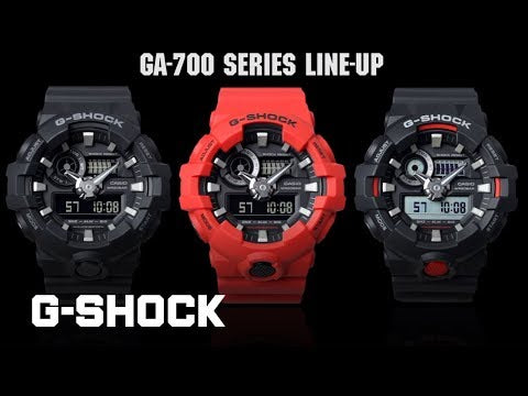 G-Shock Analog-Digital Toughness Timepiece GA700-1A with World Time
