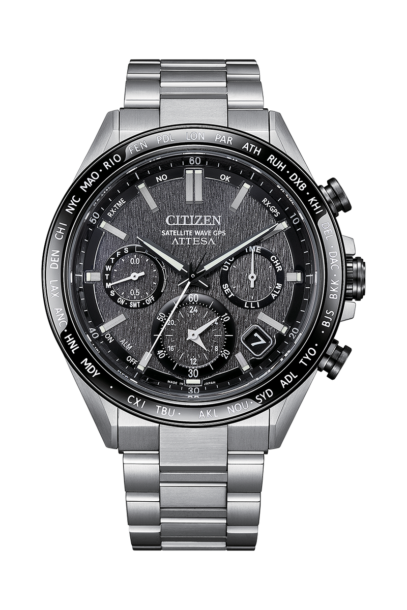 時計 CITIZEN ATTESA Eco-Drive Citizen Attesa Satellite Eco-Drive Titanium Watch CC4058-67X