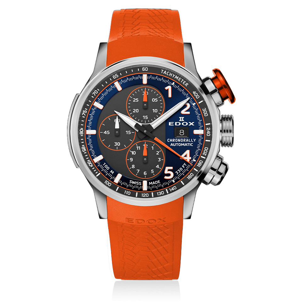 Edox Chronorally Automatic Orange
