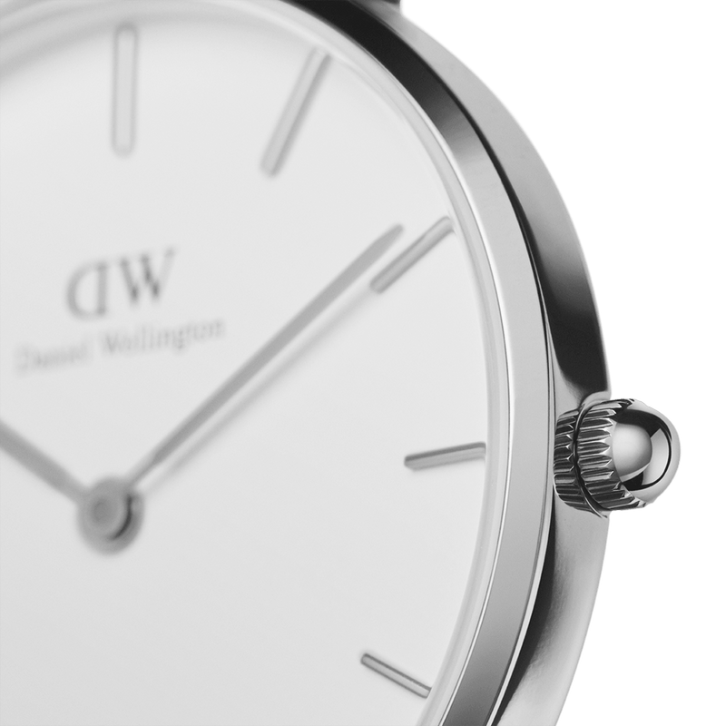 Daniel Wellington Petite 36mm Sterling White Dial Watch DW00100306
