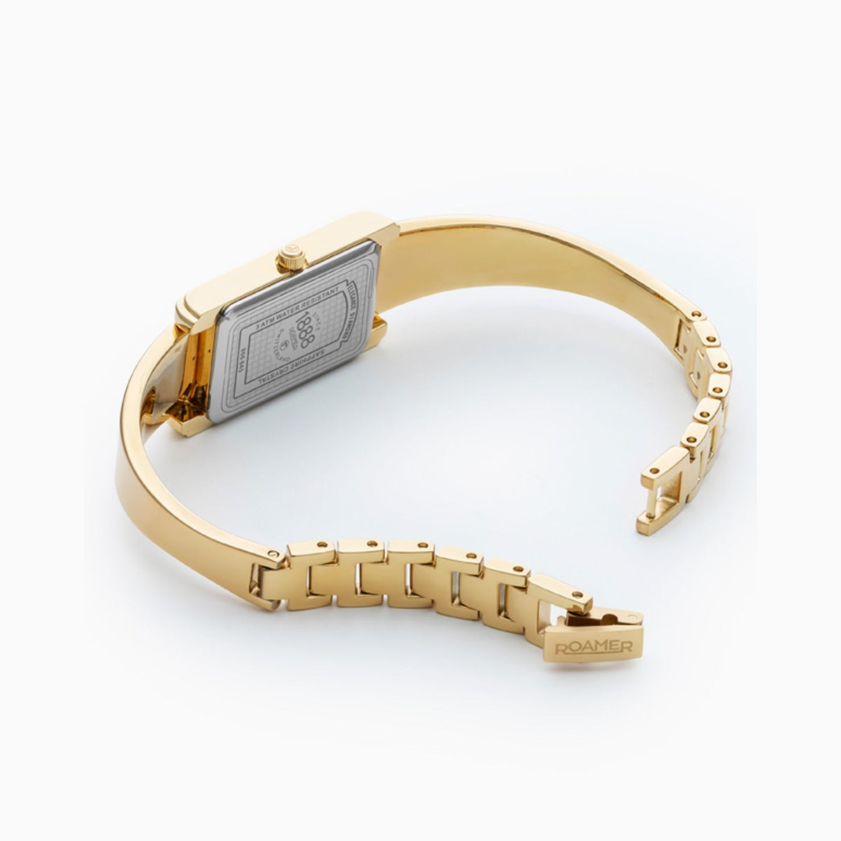 Roamer Elegance Diamond 42mm Gold Stainless Steel Strap Watch, alternate view