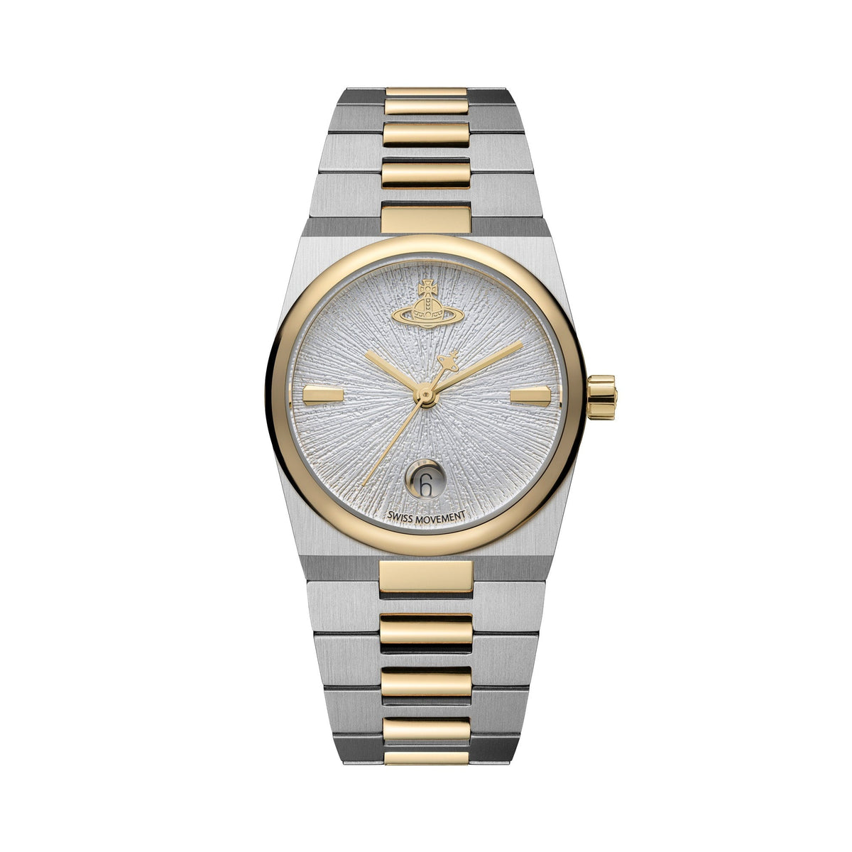 Vivienne Westwood The Hoxton 28mm Two Tone Strap Watch
