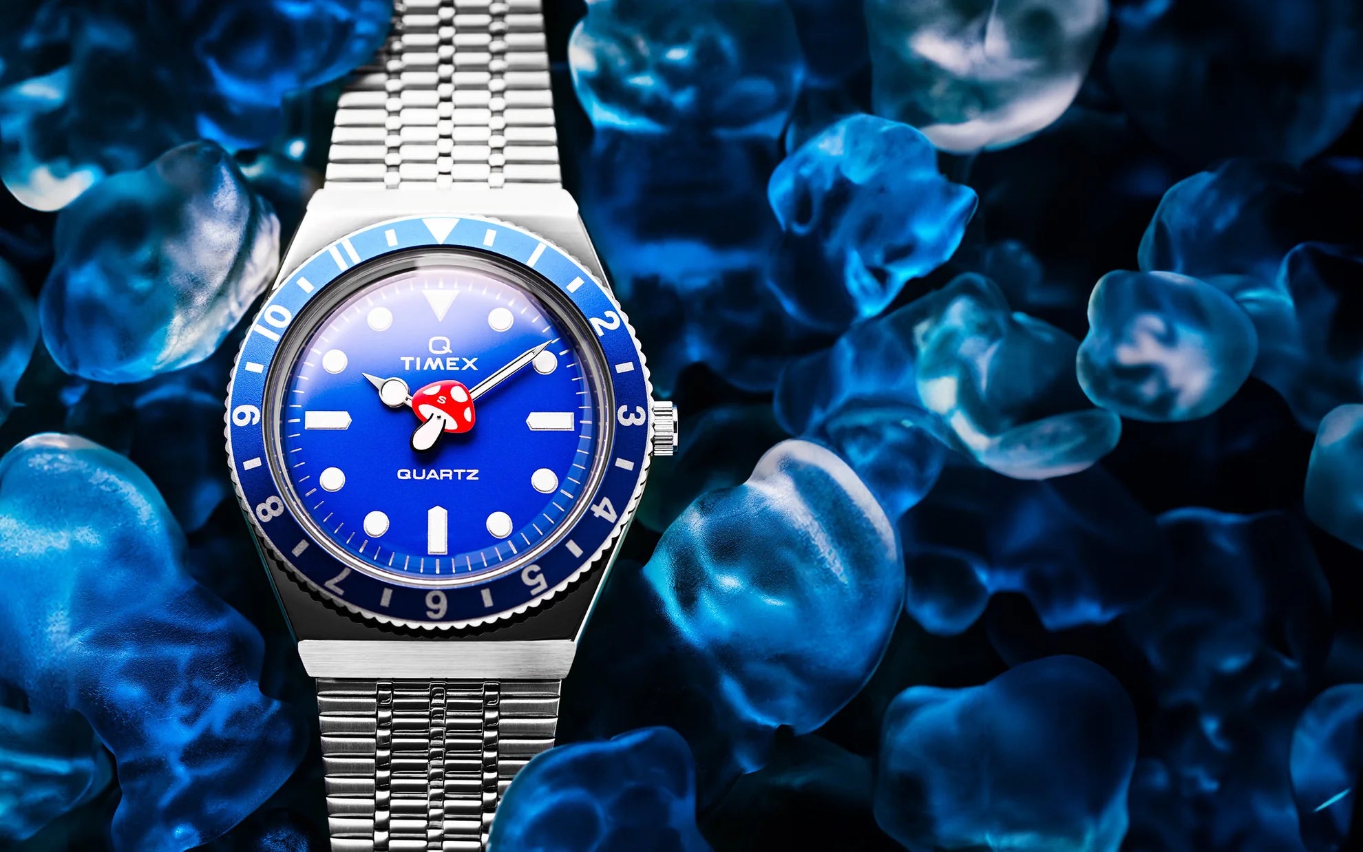 Timex x seconde/seconde/Mushroom 38mm Limited Edition Blue Men's Watch TW2Y48200