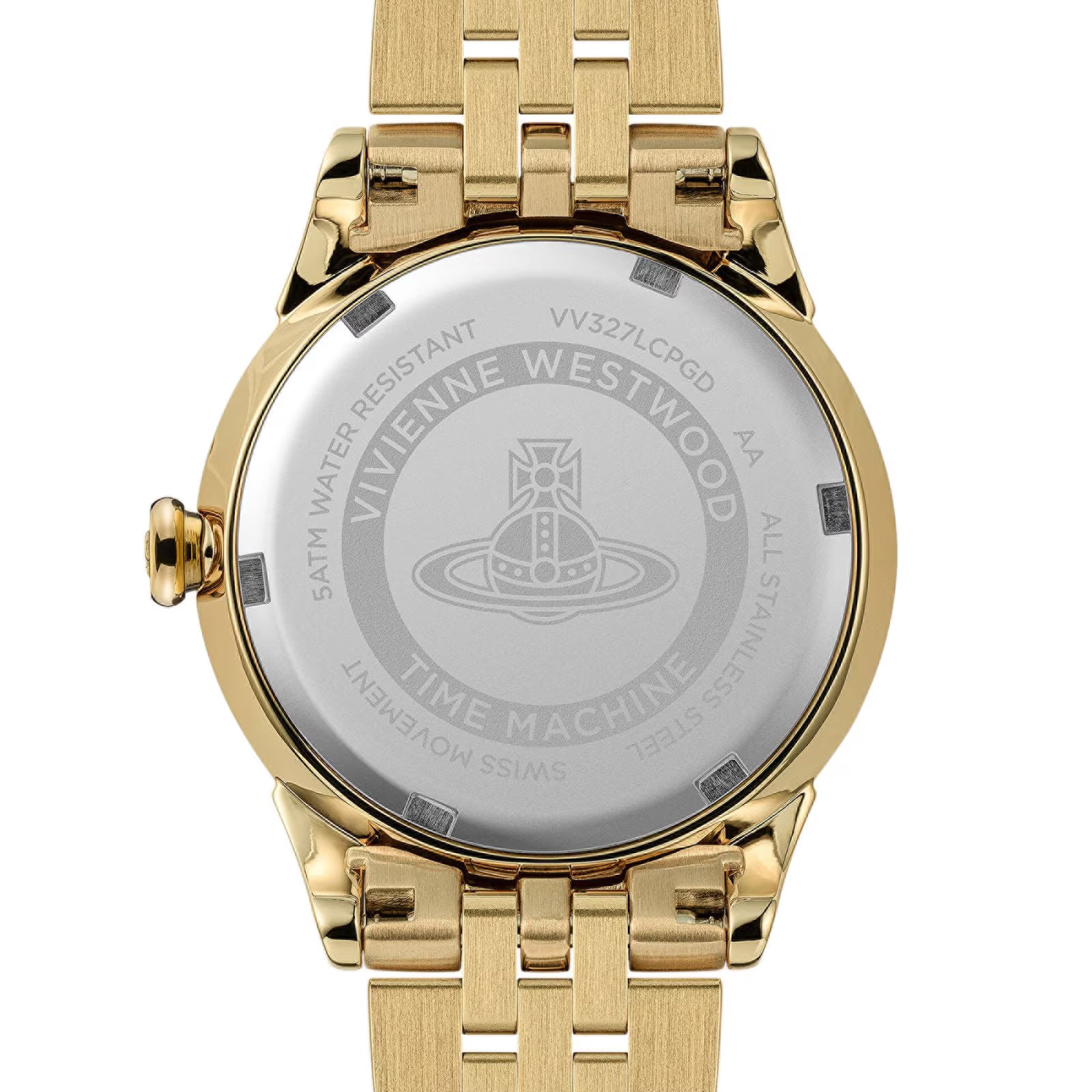 Vivienne Westwood Little Wallace Gold Dial Stainless Steel Women's Watch VV327LCPGD