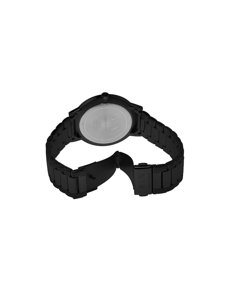 Armani Cayde Elegant Black Steel Band Timepiece AX2701