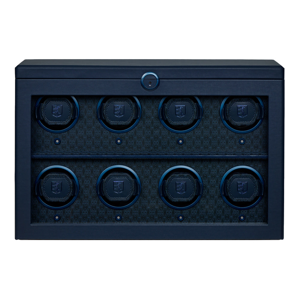 WOLF Earth 8 Piece Watch Winder in Midnight Blue