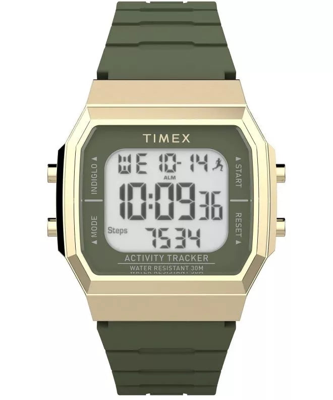 Timex Activity Tracker & Step Tracker 40mm Gold and Green Watch TW5M60800