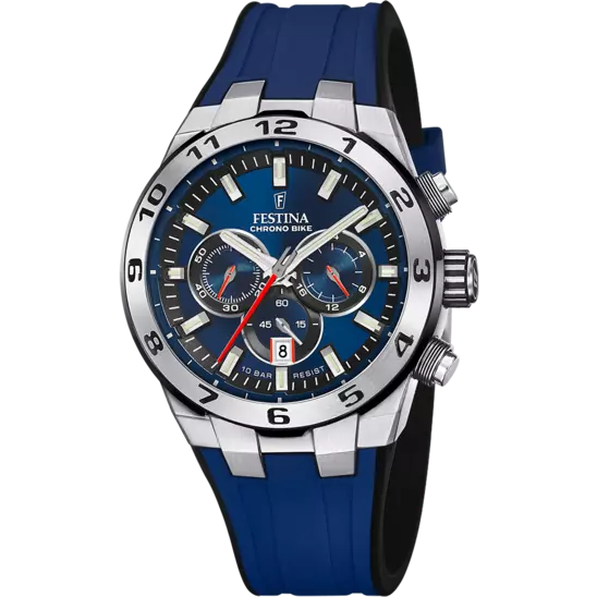 Festina Chrono Bike Blue Dial Blue Rubber Strap Men's Watch F20671/1