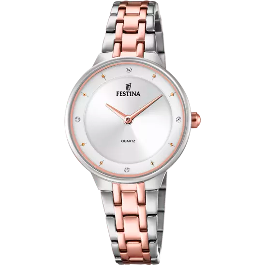 Elegant Festina Mademoiselle Women's Wristwatch with Stainless Steel Band and Silver Dial - F20626/1