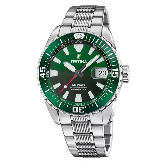 Festina Men's Originals Green Stainless Steel Timepiece F20669/2