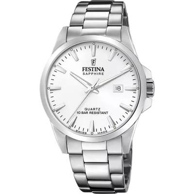 Festina White Dial Stainless Steel Strap Men's Watch F20024/2