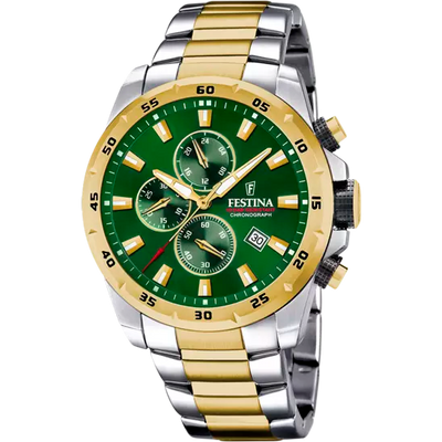 Reloj Festina Green Dial Stainless Steel Men's Watch F20562/3