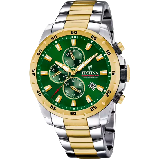 Reloj Festina Green Dial Stainless Steel Men's Watch F20562/3