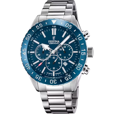 Festina Blue Dial Stainless Steel Strap Men's Watch F20575/2