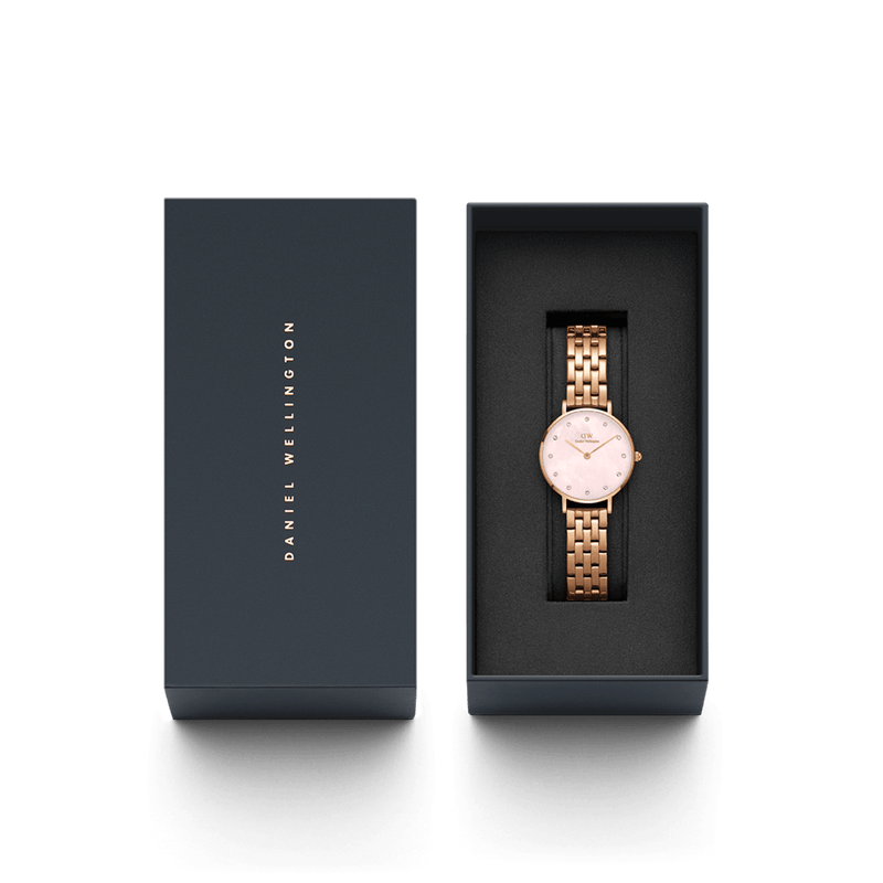 Daniel Wellington Petite 28mm Lumine 5-Link Melrose Watch DW00100617