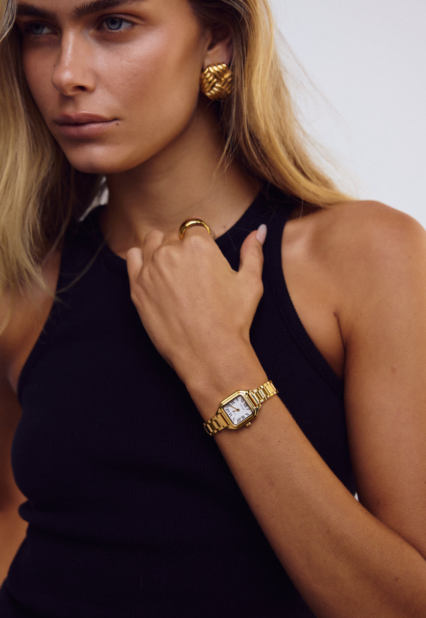 Cendré Hugo White Dial 18K Gold Women's Watch — view 7