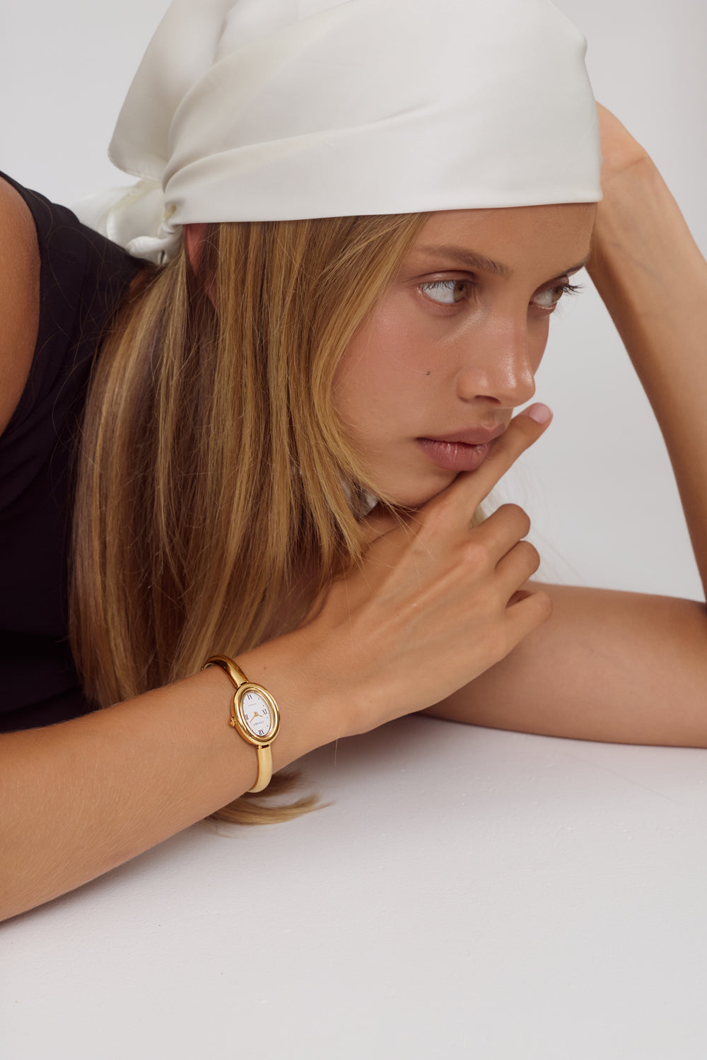 Cendré Kate White Dial 18K Gold Women's Watch — view 3