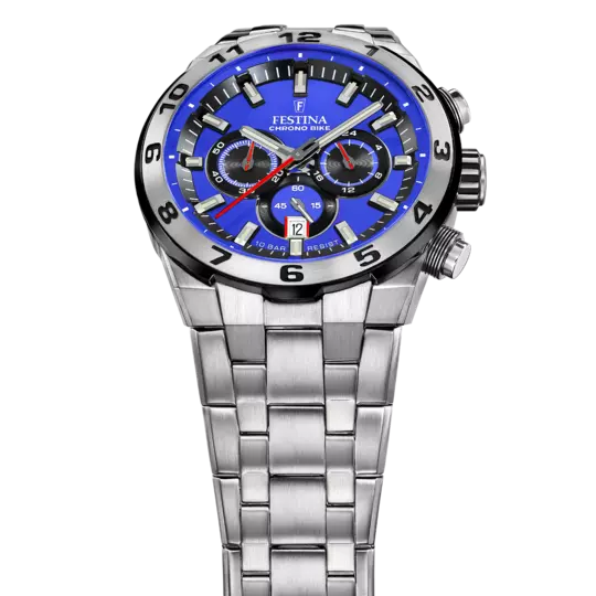 Festina Chrono Bike Blue Dial Stainless Steel Strap Men's Watch F20670/3