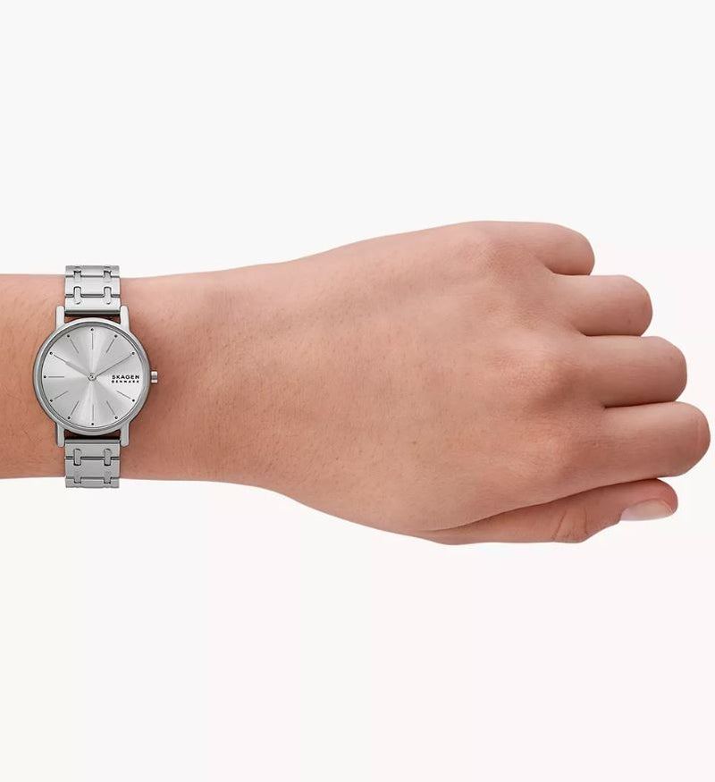 Skagen Signatur Lille Silver Stainless Steel Bracelet Silver Dial Watch SKW3123