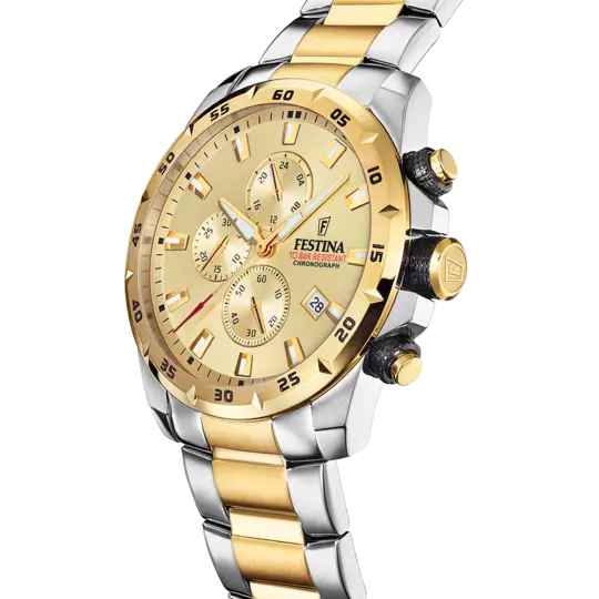 Reloj Festina Gold Dial Stainless Steel Men's Watch F20562/1