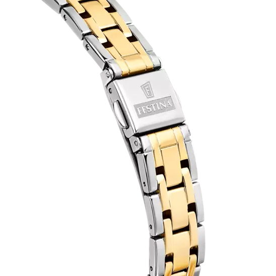 Elegant Beige Dial Stainless Steel Women's Watch by Festina Mademoiselle - Model F20625/2