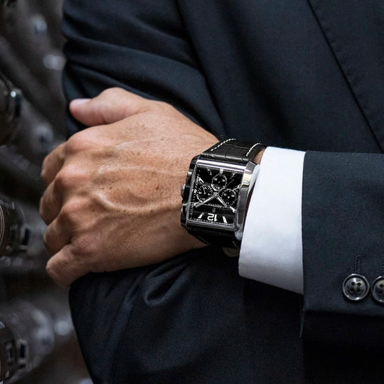Festina Men's Sophisticated Timepiece with Black Dial and Leather Strap F20636/4