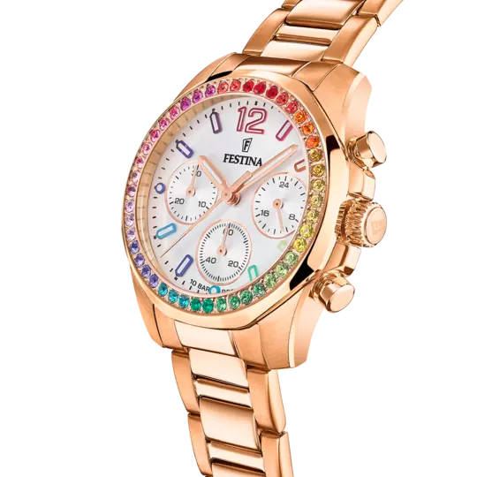 Festina Rainbow Silver Dial Stainless Steel Strap Women's Watch F20639/2