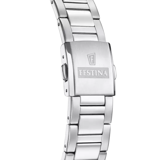 Elegant Festina Men's Watch F20656/2 with Blue Dial and Silver Stainless Steel Band