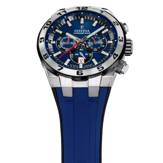 Festina Chrono Bike Blue Dial Blue Rubber Strap Men's Watch F20671/1