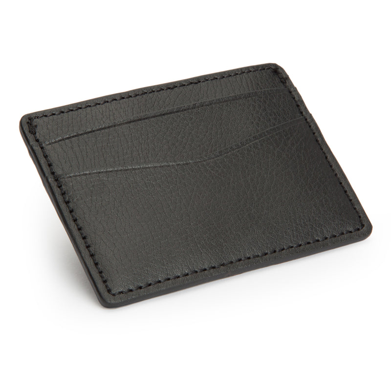 Blake Leather Credit Card Case with Ultrasuede Lining