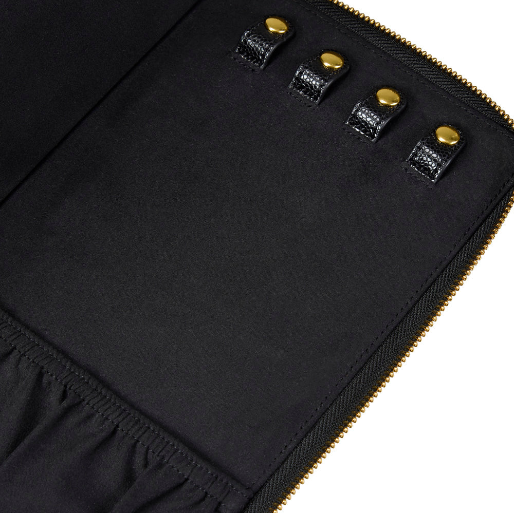 Wolf Lauren Large Portfolio in black recycled vegan leather — view 6