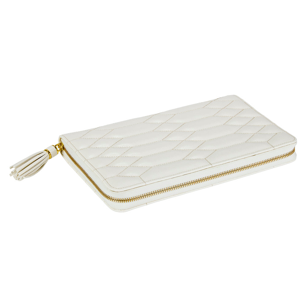 Wolf Lauren Large Portfolio in ivory recycled vegan leather — view 3