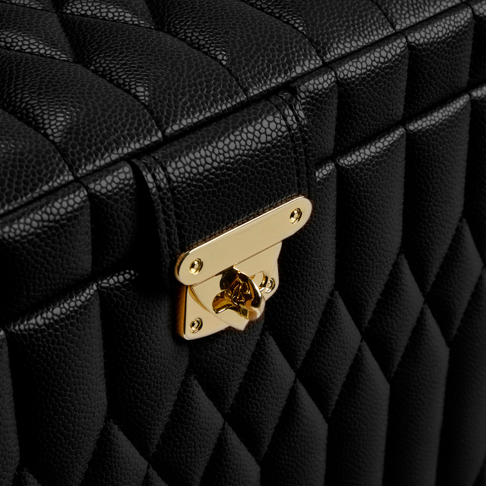 Wolf Lauren Extra Large Jewellery Box in black recycled vegan leather — view 5