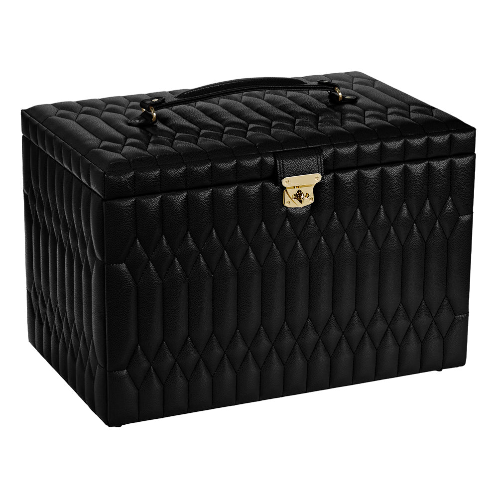 Wolf Lauren Extra Large Jewellery Box in black recycled vegan leather — view 13