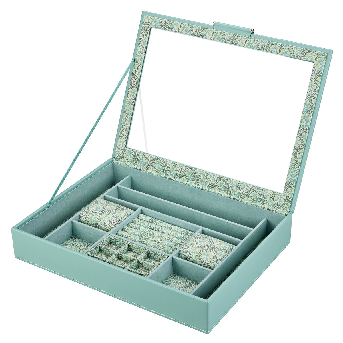 Wolf Sophia Jewellery Box with Window Jade Fruit Botanical