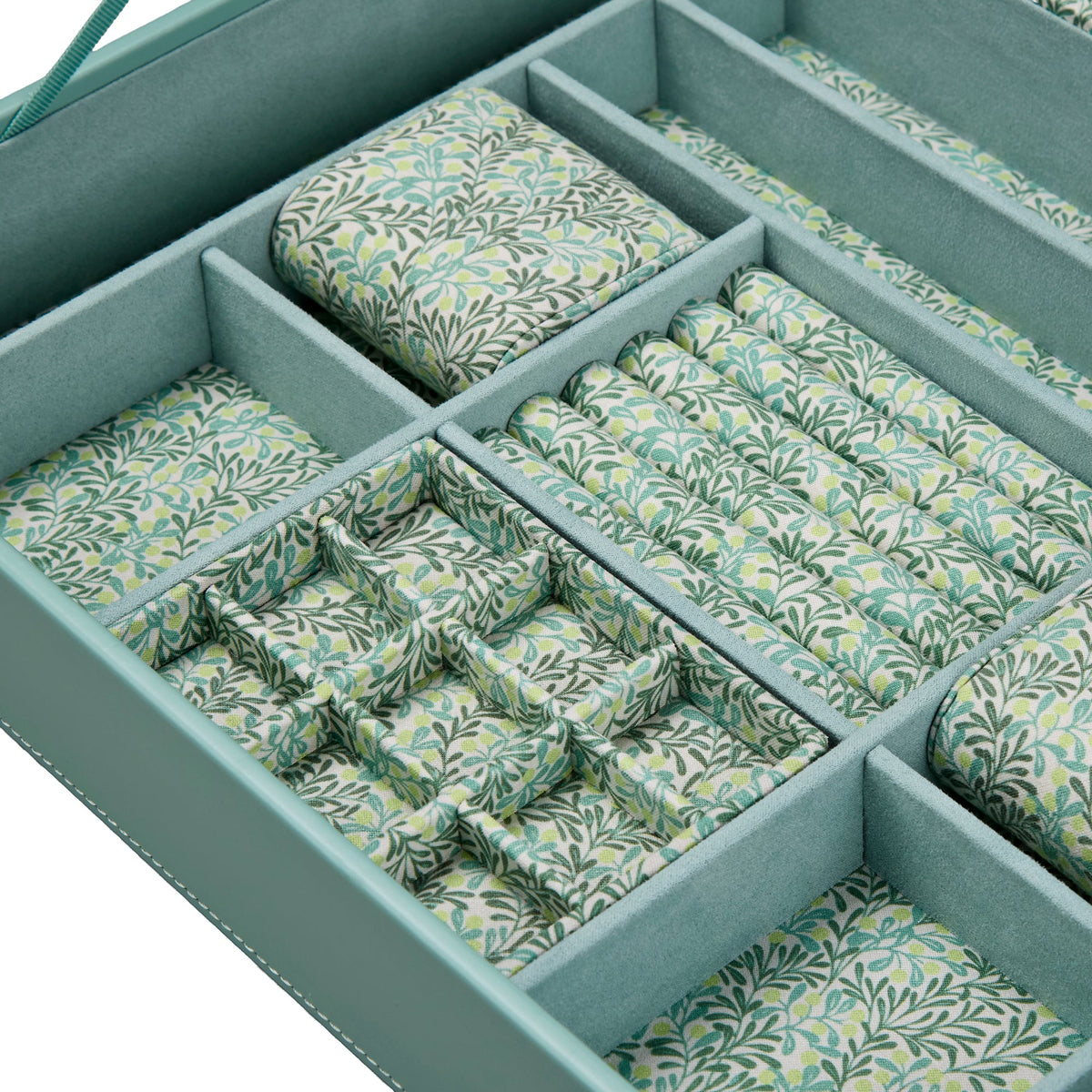 Wolf Sophia Jewellery Box with Window Jade Fruit Botanical