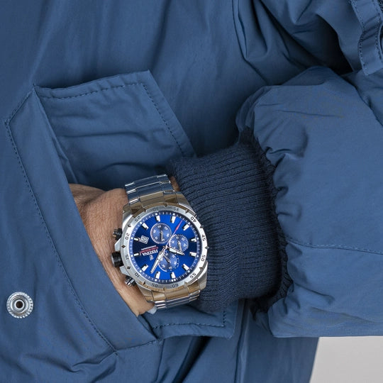 Festina Men's Chronograph Timepiece F20463/2 with Timeless Blue Dial and Stainless Steel Design