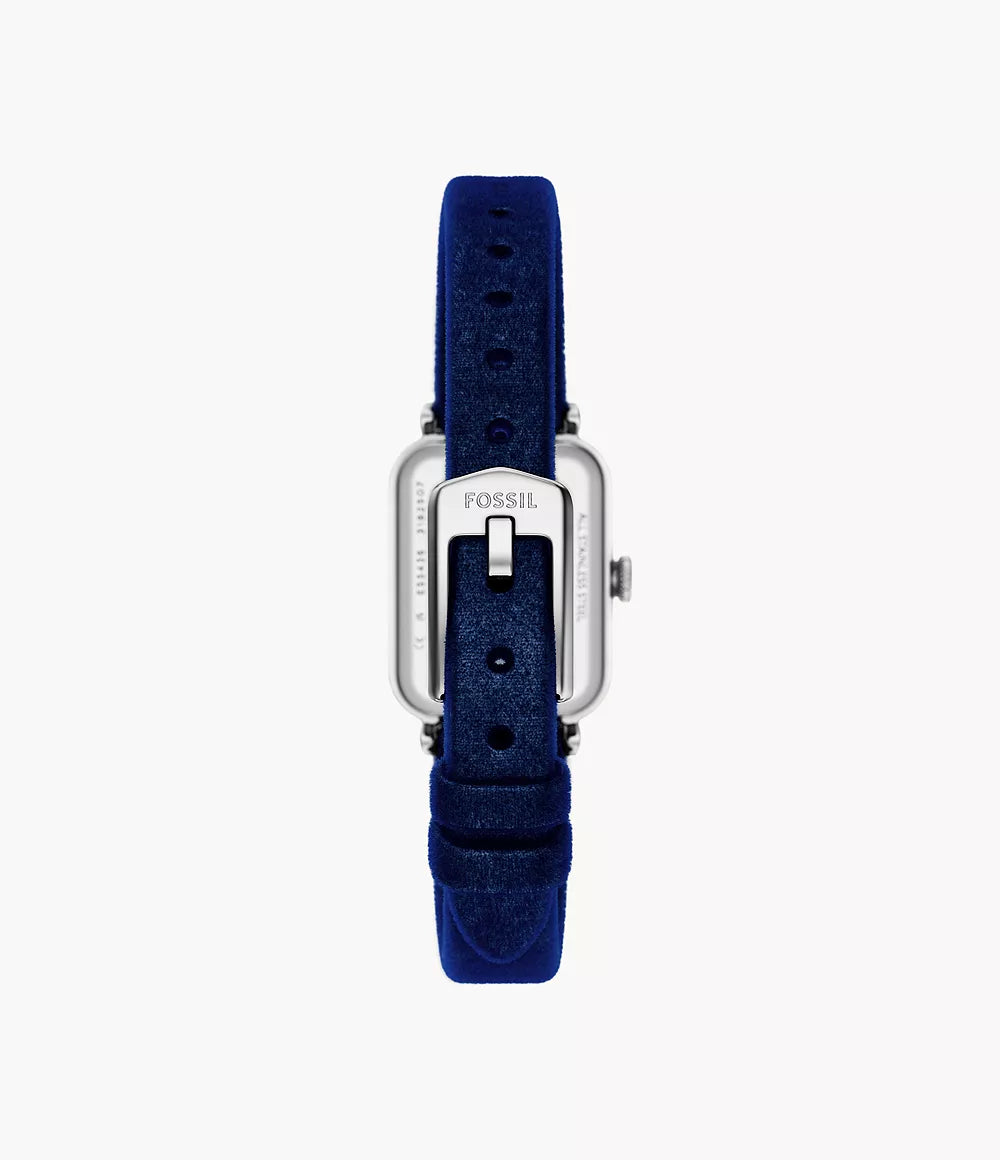 Fossil Raquel Two Hand Blue Velvet Watch ES5436