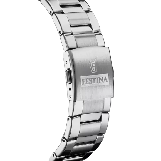 Festina's Men's Timeless Chronograph Stainless Steel Timepiece F20463/1 - Elegance and Functionality in One