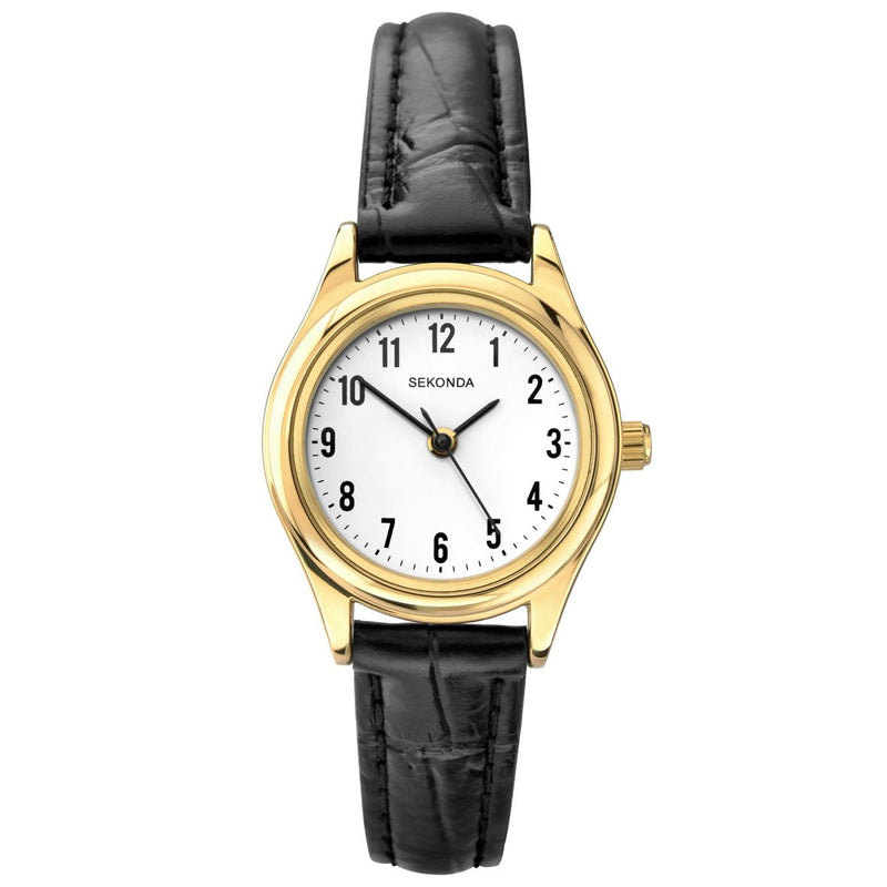 Sekonda Classic Leather Strap White Dial Watch SK4493