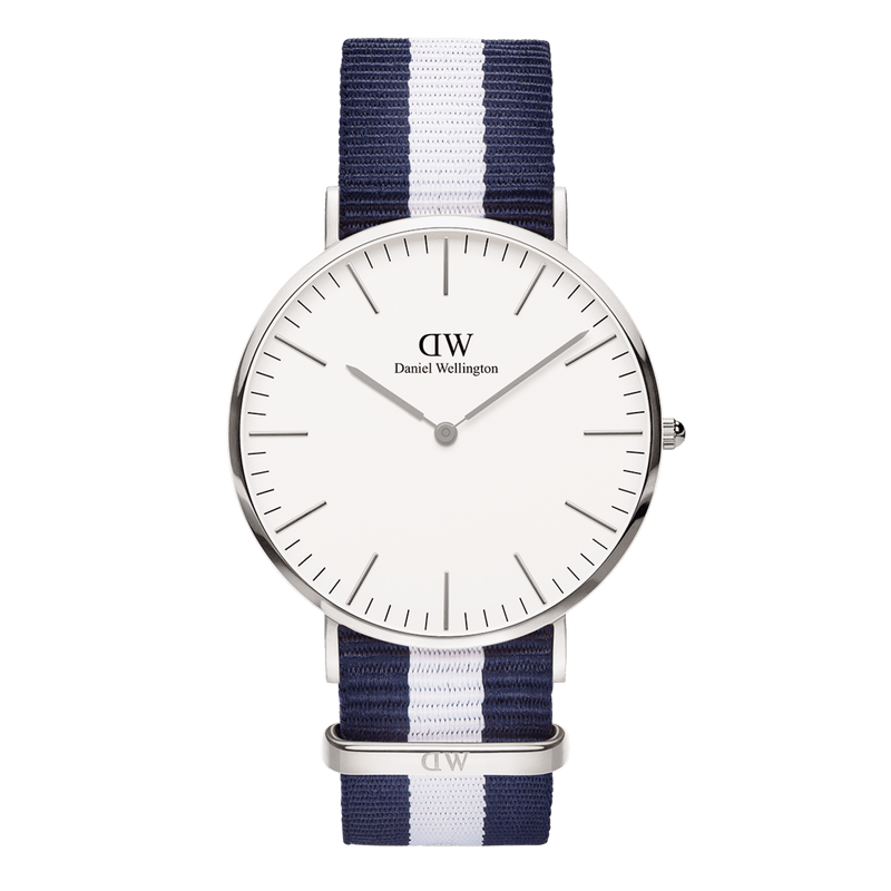 Daniel Wellington Classic 36mm Glasgow White Dial Watch DW00100047