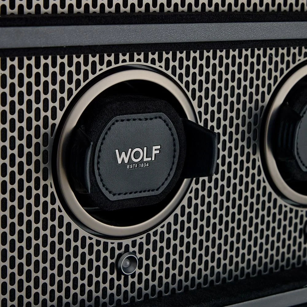 WOLF Axis 12 Piece Watch Winder Cabinet in Powder Coat