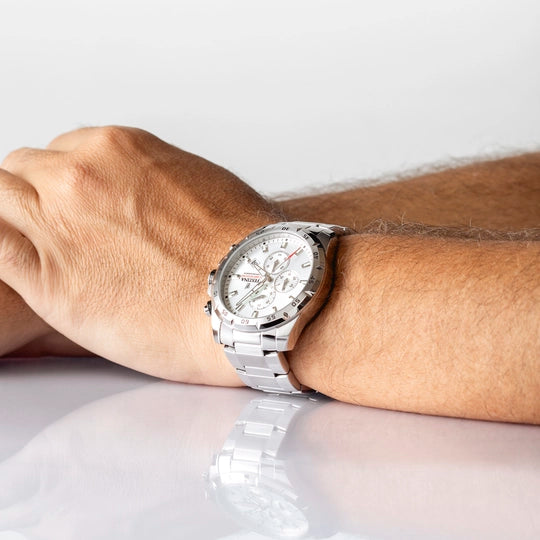 Festina's Men's Timeless Chronograph Stainless Steel Timepiece F20463/1 - Elegance and Functionality in One